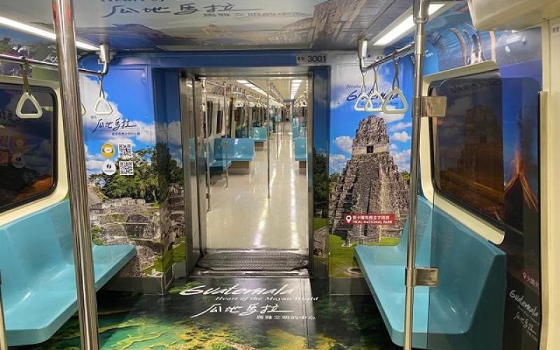 Guatemala se anuncia como destino turístico en metro de Taipéi, República de China (Taiwán)