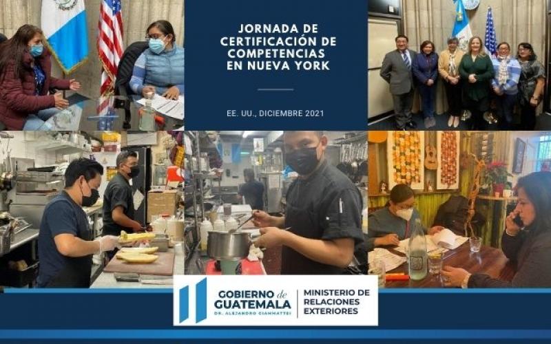 Minex y Mineduc impulsan jornada de certificación de competencias a guatemaltecos en Nueva York