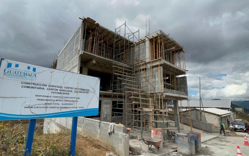 Fodes construye edificio para formación comunitaria en Totonicapán, Totonicapán