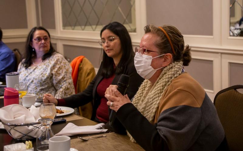 Secretaria Presidencial de la Mujer, Ana Leticia Aguilar Theissen. 