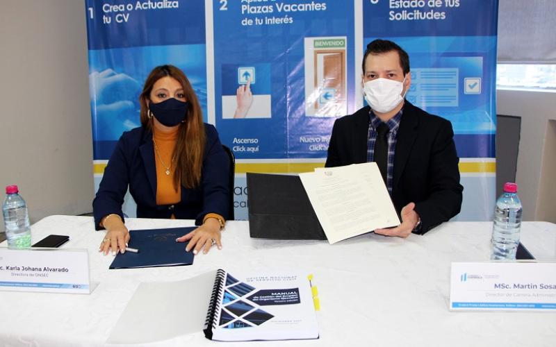 La Director de la Onsec firmó el acuerdo que entra en vigencia en 2022.