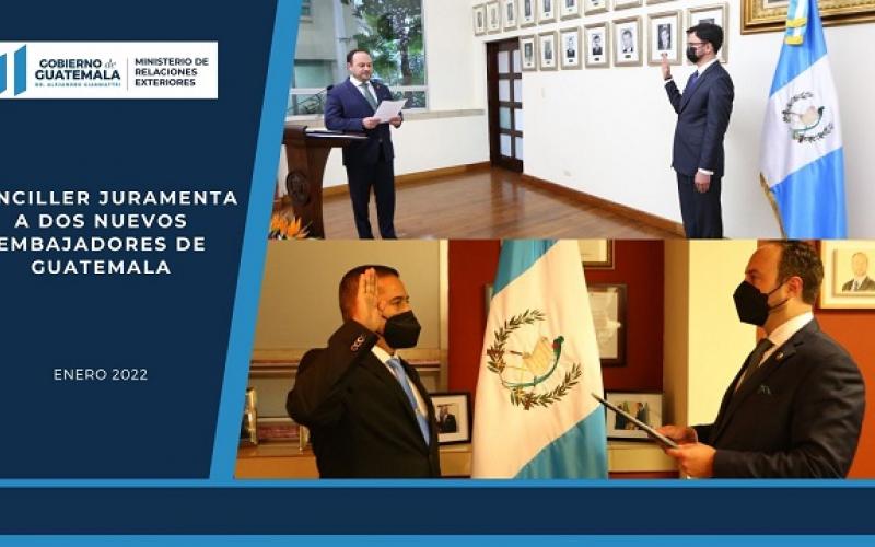 Canciller Pedro Brolo Vila juramenta a nuevos embajadores ante Uruguay y Chile