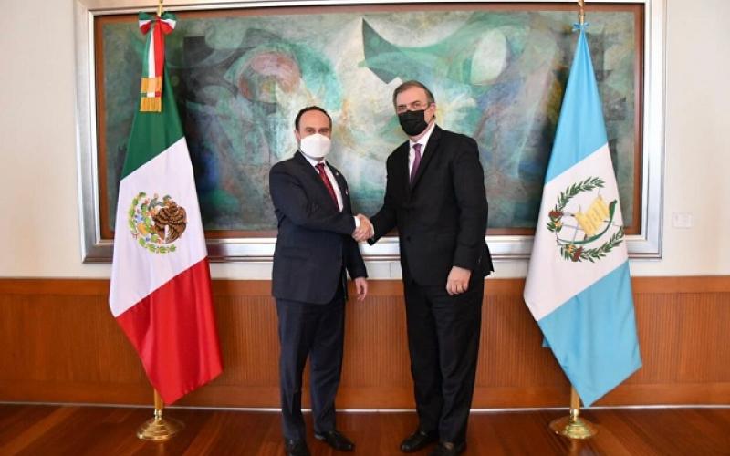 Cancilleres de Guatemala y México se reúnen para abordar temas bilaterales prioritarios de 2022