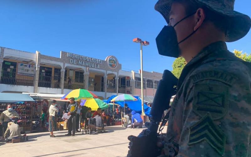 Ejército realiza operaciones de seguridad en conjunto con la Policía Nacional Civil