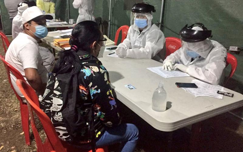 Ejército de Guatemala practicó más de dos mil pruebas de detección de COVID-19 durante el fin de semana