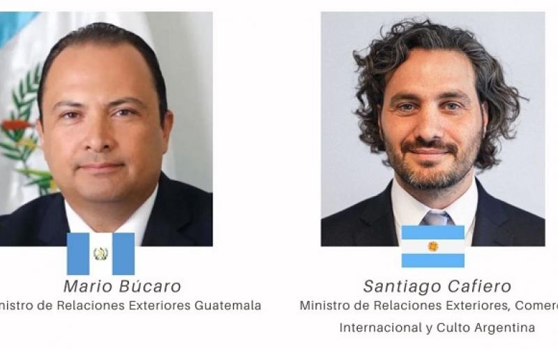 Cancilleres de Guatemala y Argentina buscan impulsar cooperación y comercio bilateral 