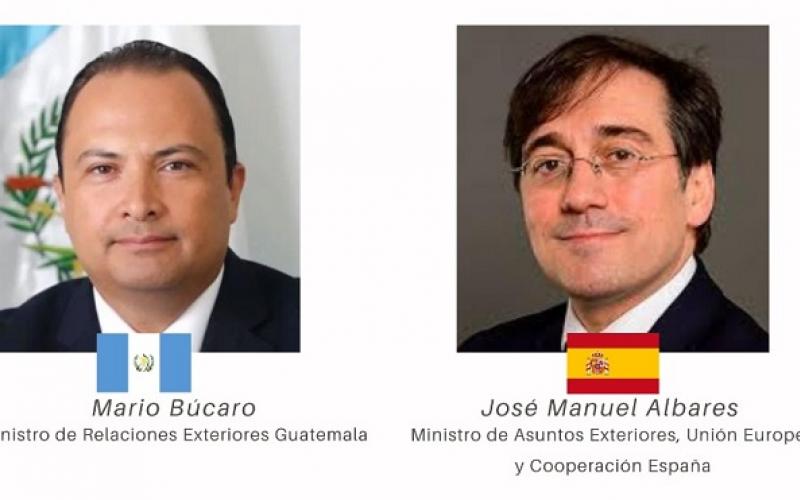 Cancilleres de Guatemala y España manifiestan interés por reforzar diálogo político e incentivar el comercio 