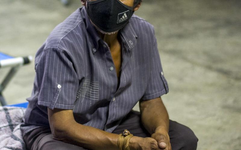 Albergado en El Gallito, Guatemala, Guatemala. Foto de archivo.