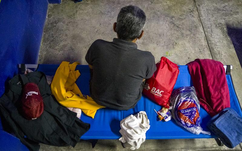 Atención en el albergue El Gallito, Guatemala, Guatemala. Foto de archivo.