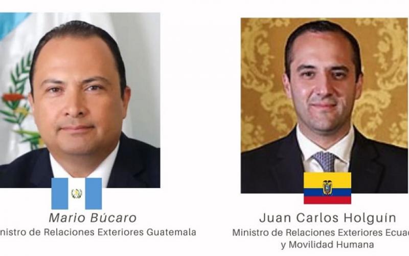 Cancilleres de Guatemala y Ecuador reafirman interés de trabajar en reactivación económica