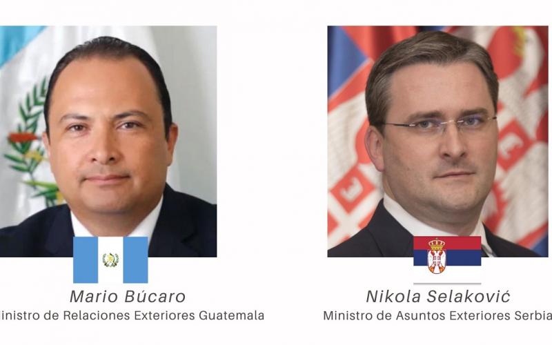 Canciller Mario Búcaro aborda con su homólogo serbio temas comerciales, culturales y de cooperación 