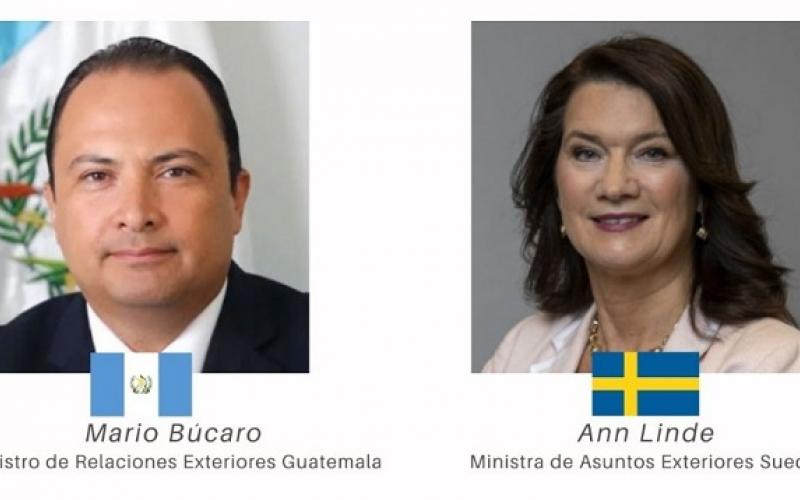 Cancilleres de Guatemala y Suecia dialogan sobre cooperación, migración y desarme nuclear