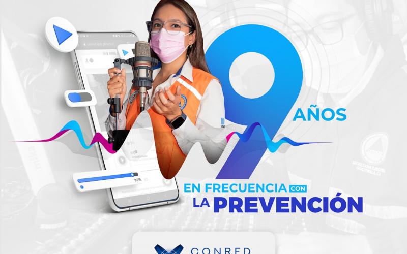 CONRED Radio, 9 años en frecuencia con la prevención.