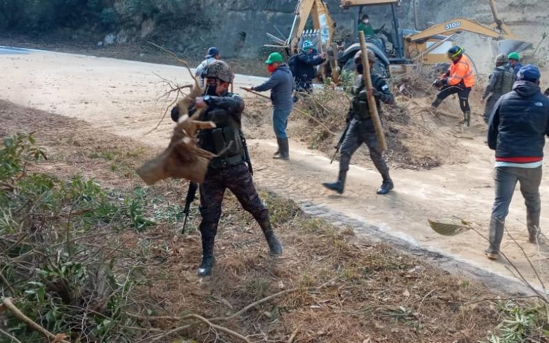 Ejército de Guatemala apoya en emergencias suscitadas por sismo en el territorio nacional