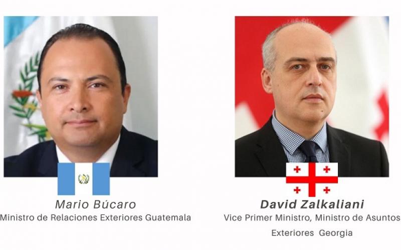 Cancilleres de Guatemala y Georgia promueven una relación bilateral más dinámica y proactiva 