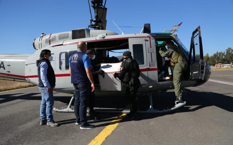 MINGOB apoya traslado de vacunas contra el COVID-19