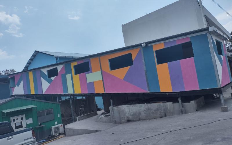 Ampliación de hospital para pacientes de coronavirus, COVID-19 en Cuilapa, Santa Rosa