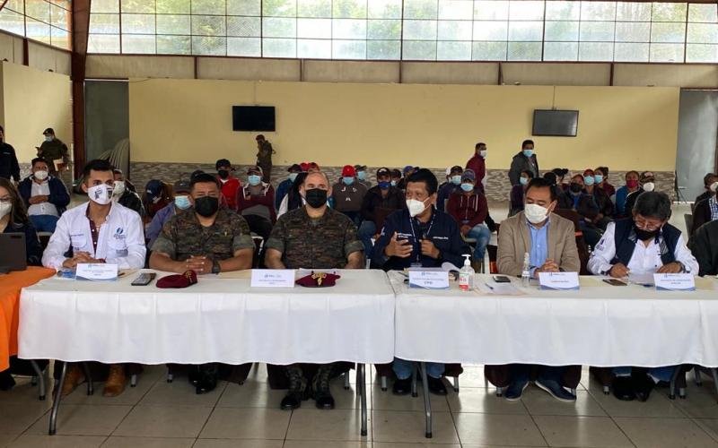 Jefe del Estado Mayor de la Defensa Nacional visitó los departamentos de Huehuetenango y San Marcos