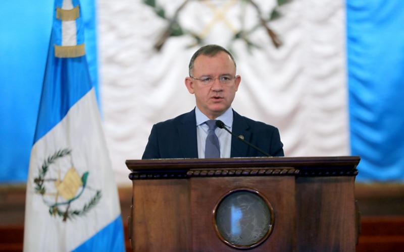 Ministro de Gobernación, David Napoleón 