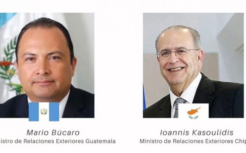 Canciller Mario Búcaro aborda temas prioritarios de agenda bilateral con su homólogo de Chipre