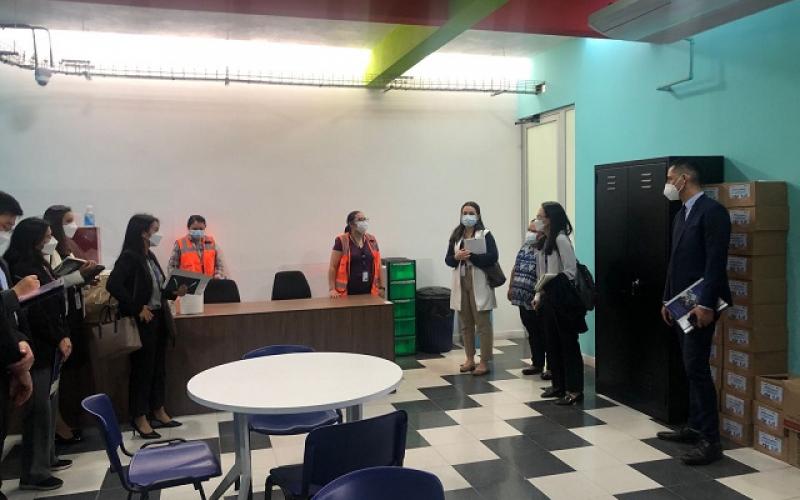 Agencia coreana de cooperación conoce funcionamiento de Centro de Recepción de Retornados en Guatemala