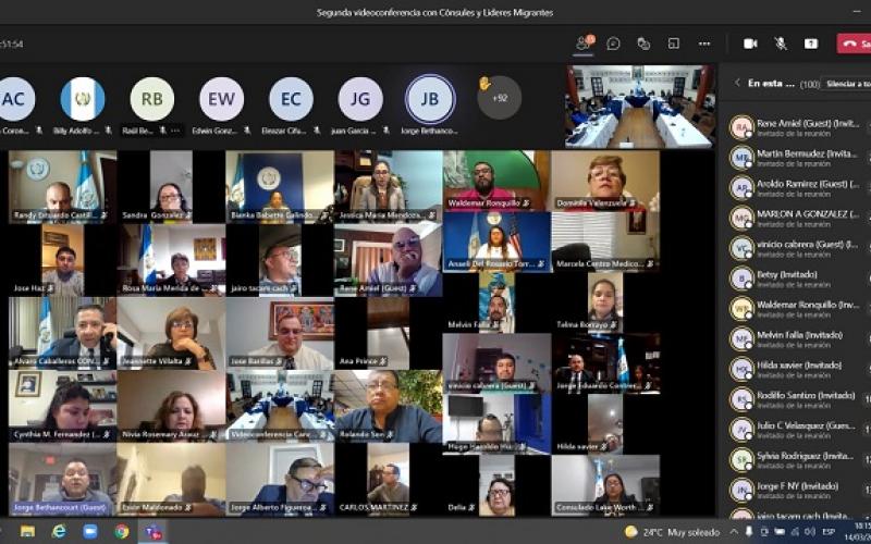 Canciller Mario Búcaro se reúne con líderes de la comunidad guatemalteca de EE. UU. para escuchar sus necesidades