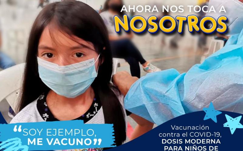 Campaña de vacunación para menores de 6 a 11 años