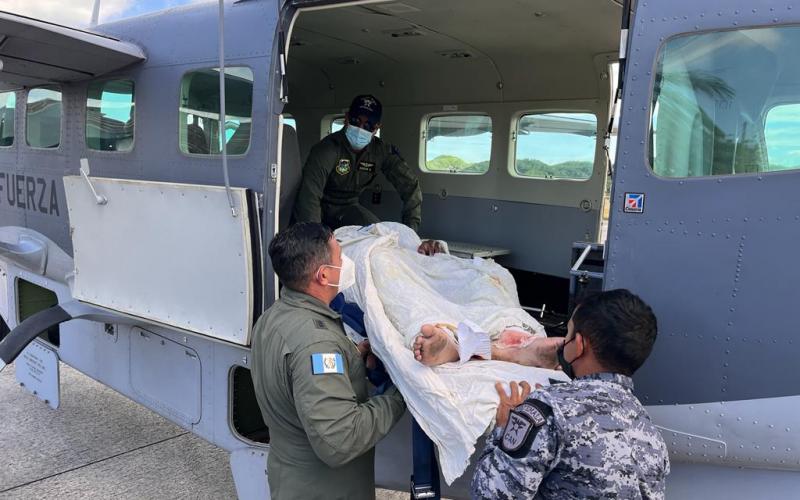 Traslado aeromédico desde Petén hacia la ciudad capital