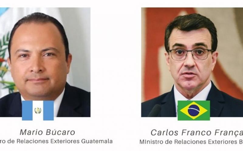 Cancilleres de Guatemala y Brasil abordan temas de agenda bilateral y multilateral 
