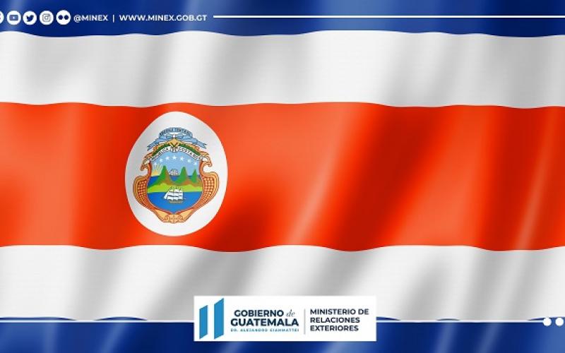 Guatemala se congratula por las elecciones generales en Costa Rica y felicita al presidente electo