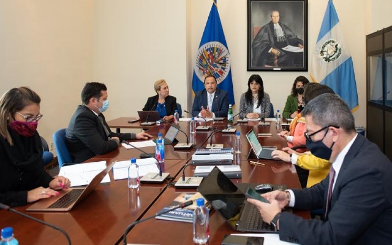 Canciller Mario Búcaro concluye exitosa visita de trabajo en la Secretaría General de la OEA 