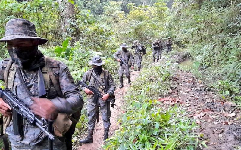 Ejército de Guatemala mantiene presencia para fortalecer la seguridad en el límite político fronterizo con El Salvador y Honduras
