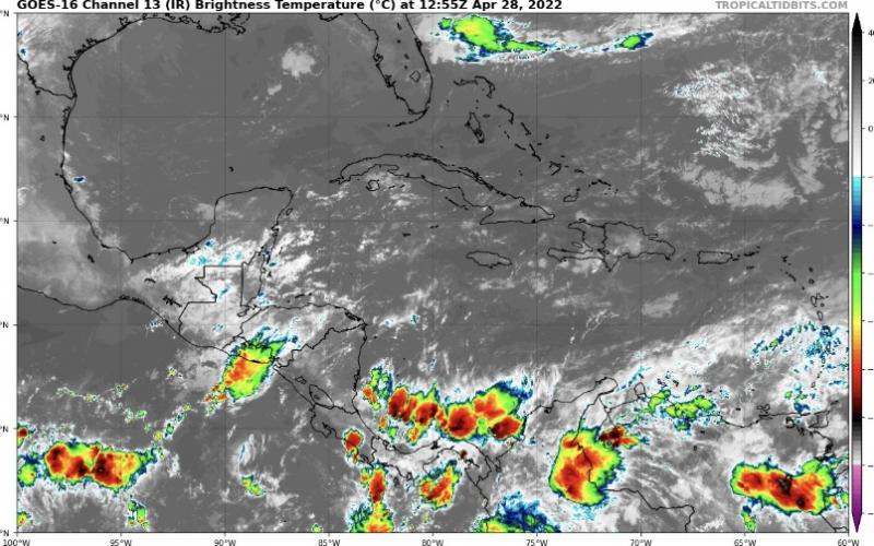 Imagen satelital. Fuente: Tropical Tidbits. 