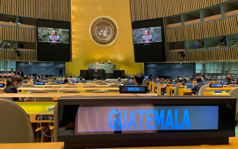 Canciller Mario Búcaro hace llamado a la paz y la reconciliación en debate de Naciones Unidas 