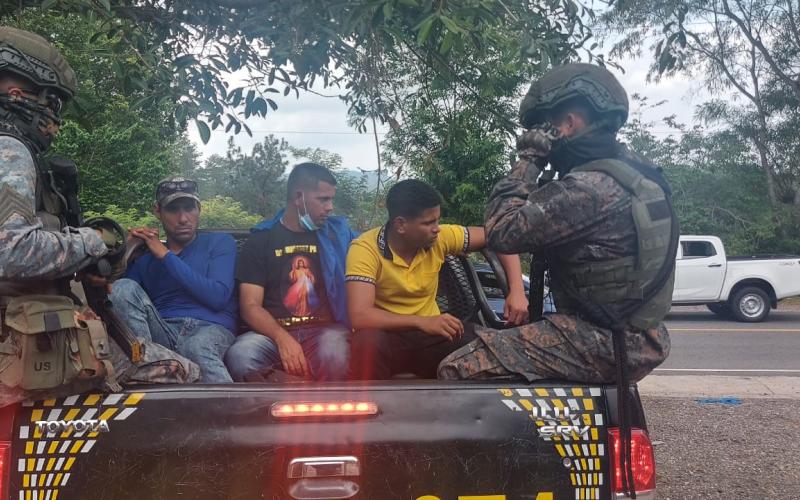 Ejército realizó operaciones de seguridad de rutina en la frontera Agua Caliente, en el departamento de Chiquimula.