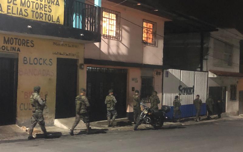 Ejército de Guatemala realiza operaciones de seguridad en Villa Nueva y San Miguel Petapa