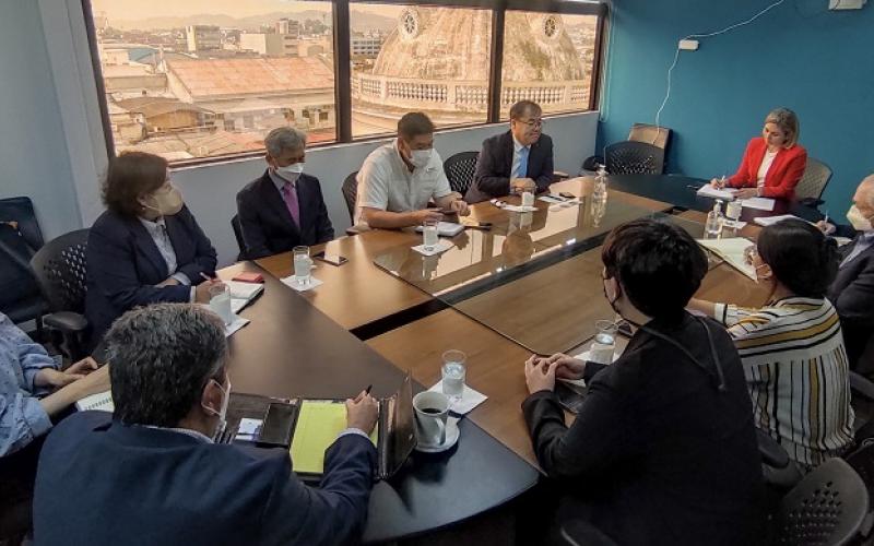 La Viceministra de Inversión y Competencia, Francisca Cárdenas, presidió la reunión.