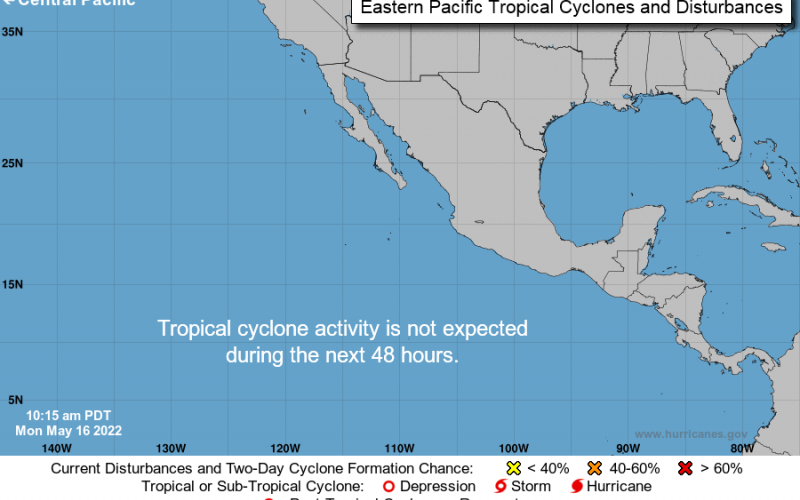 No existe desarrollo de ningún tipo. Fuente: NHC. 