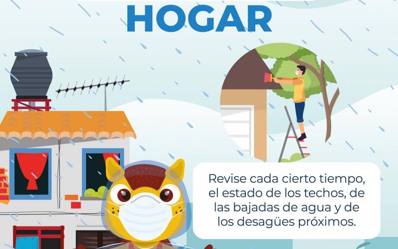 CONRED recomienda revisar el estado de los techos durante la época lluviosa.