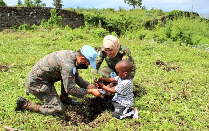 Cascos azules del Ejército de Guatemala
