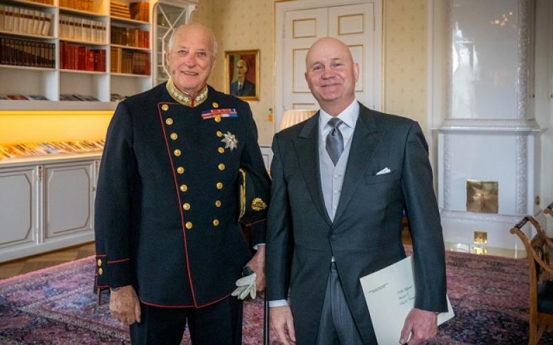 Embajador de Guatemala presenta Cartas Credenciales al rey Harald V de Noruega