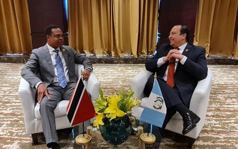 Guatemala y Trinidad y Tobago resaltan relación estratégica entre América Central y El Caribe 