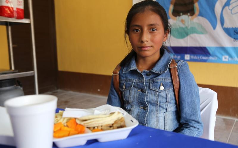 Usuaria de Comedor Social en San Jerónimo, Baja Verapaz