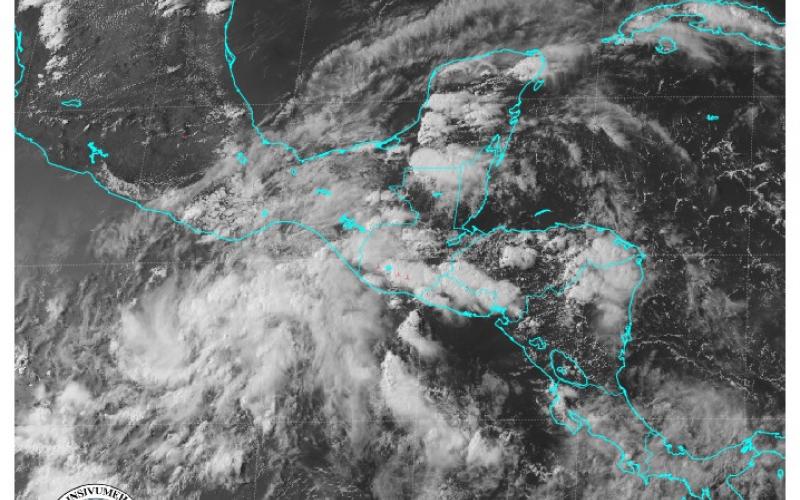 Imagen satelital. Fuente: INSIVUMEH.
