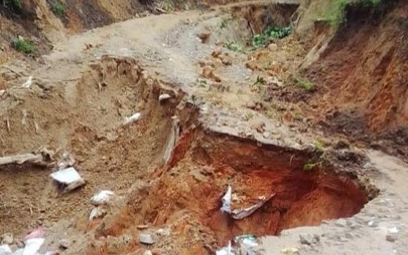 Hundimiento en el departamento de Zacapa.