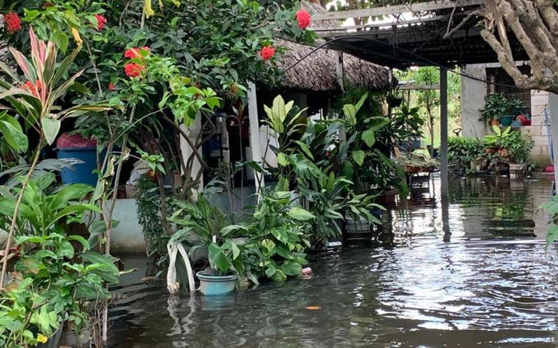 Inundación en Madre Vieja, Taxisco, Santa Rosa. 