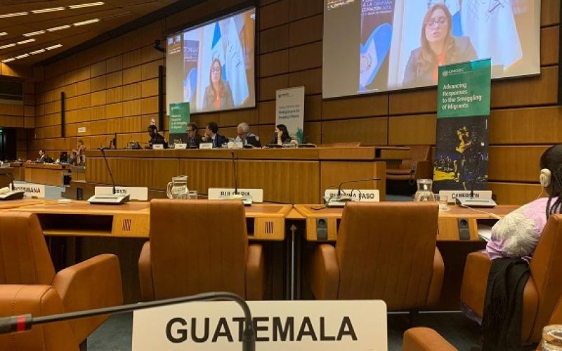 Delegación guatemalteca participa en Grupo de Trabajo sobre Tráfico Ilícito de Migrantes, de la ONU