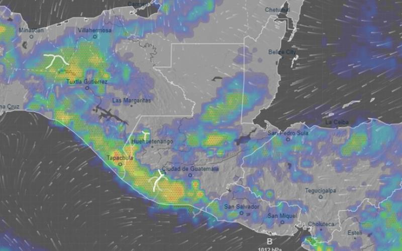 Pronóstico de lluvias para el 28 de junio de 2022. Fuente: VENTUSKY.