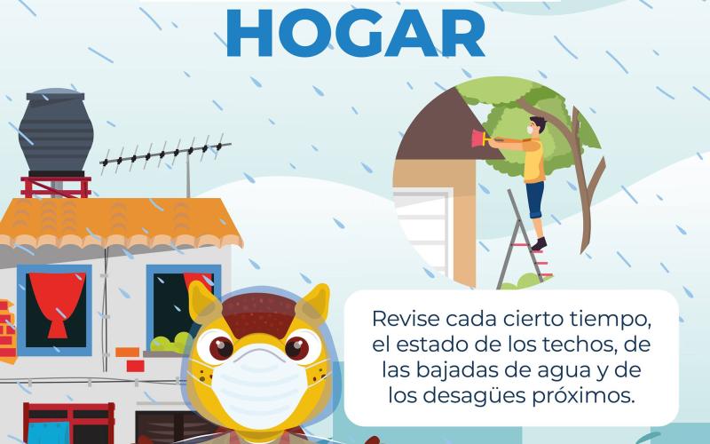 CONRED recomienda revisar el estado de los techos durante la época lluviosa.