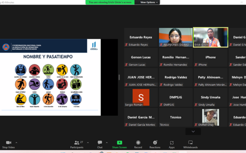 Transferencia de conocimientos a personal técnico de Instancias Municipales de Gestión Integral del Riesgo de Desastres.